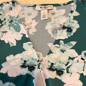 WHBM floral sleeveless top.